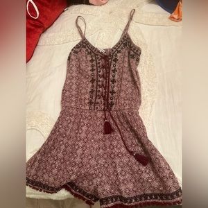 Burgundy Romper